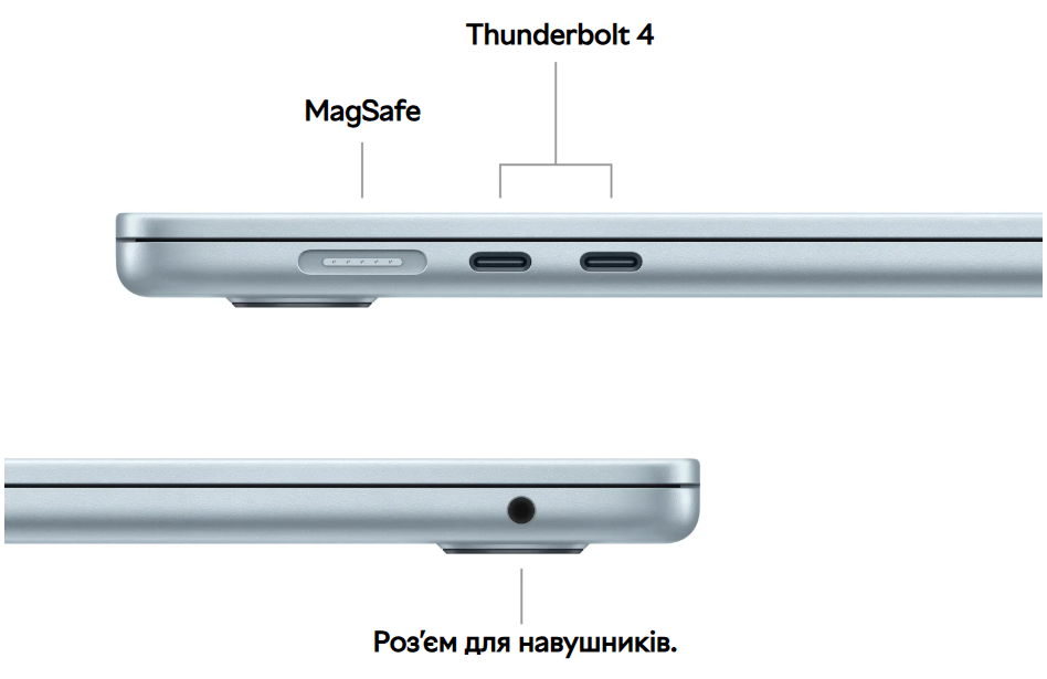 Apple MacBook Air 13 M4 A3240 Silver MW0X3UA/A ⏩ Купити Ноутбук